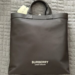 Burberry Black Logo Tote Bag